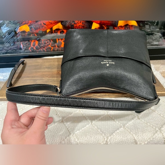 Kate Spade - Bailey Shoulder Bag - Black Pebble Leather - Picture 5 of 12